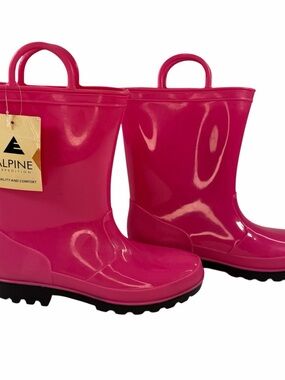 NWT Alpine Pull-on Rain/Garden Boots Size 2 Little Girls'